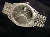 Pre Owned Mens Rolex Stainless Steel Datejust with a Slate Dial 16030
