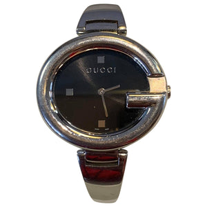 Gucci horsebit silver steel watch