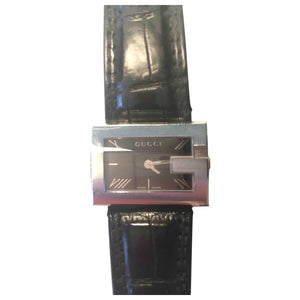 Gucci silver steel watch