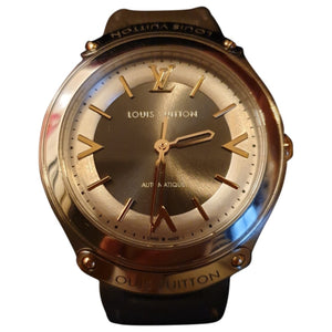 Louis Vuitton grey steel watch