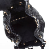 Balenciaga Black Lambskin Gold Giant 12 Mini Pom Pon Handbag