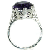 Platinum vintage engagement ring