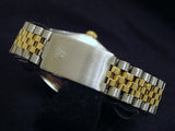 Pre Owned Mens Rolex Two-Tone Diamond Datejust with a Silver Dial 16013