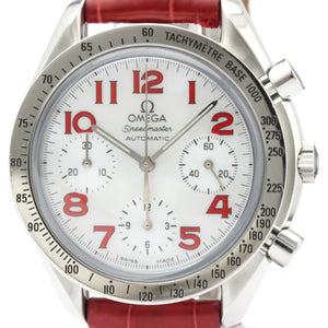 Omega speedmaster white steel watch