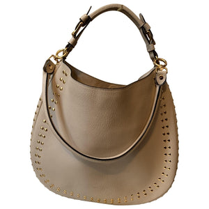 Marni pannier ecru leather handbag