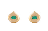 Colombian emerald earclips