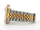 Pre Owned Mens Rolex Stainless Steel Datejust with a Gold Anniversary Dial 16233