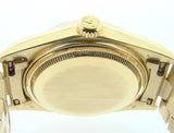 Pre Owned Mens Rolex Yellow Gold Datejust with a Gold Diamond Dial 16018