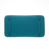 Hermes Turquoise Leather Birkin 35cm (R Stamp)