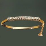 Vintage gold inline diamonds bangle