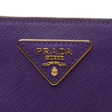 Prada Purple Saffiano Leather Handbag
