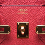 Hermes Rose Jaipur Togo Leather Birkin 25cm (T Stamp)