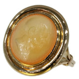 Early Victorian intaglio gold gents ring