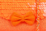 Ruche & Hues Angel Glow Baguette Orange - Handmade