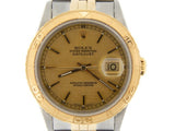 Pre Owned Mens Rolex Two-Tone Datejust with a Champagne Dial 16263