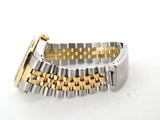 Pre Owned Mens Rolex Two-Tone Datejust Diamond with a Silver Dial 16233