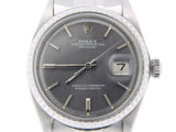 Pre Owned Mens Rolex Stainless Steel Datejust with a Slate Dial 1603