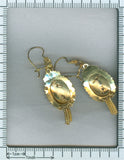 Antique Dutch filigree gold earrings