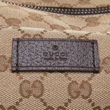Gucci 268163 Beige/Ebony GG Fabric with Brown Leather Trim Carry-On Travel Bag