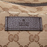 Gucci 268163 Beige/Ebony GG Fabric with Brown Leather Trim Carry-On Travel Bag