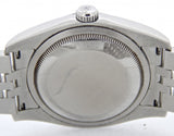 Pre Owned Mens Rolex Stainless Steel Datejust with a Silver Diamond Dial 116234