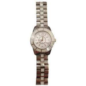 Dior christal silver steel watch