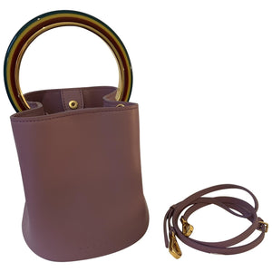 Marni pannier pink leather handbag