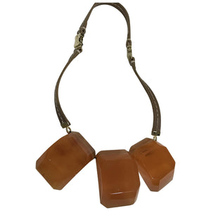 Marni beige metal necklaces