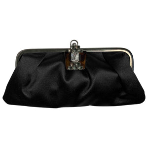 Marni black cloth clutch bag