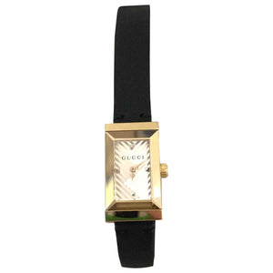 Gucci black gold plated watch