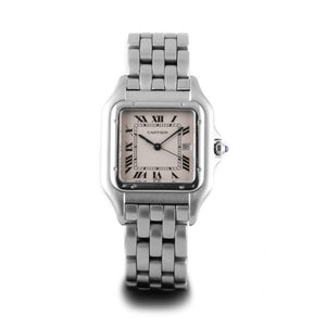 Cartier panthÃ¨re metallic steel watch