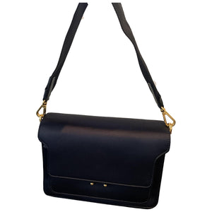 Marni trunk blue silk handbag