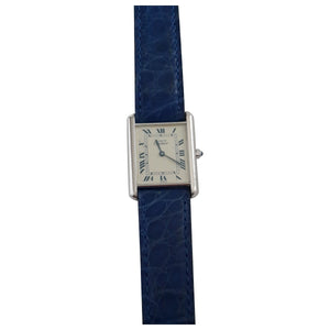 Cartier tank must silver silver watch