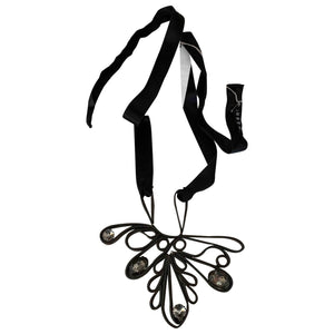 Marni black cloth necklaces