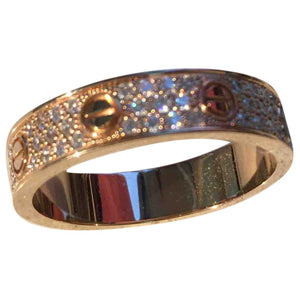 Cartier love  pink gold rings