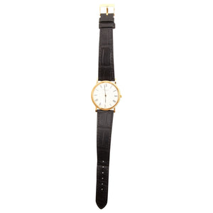 Patek Philippe calatrava black gold plated watch