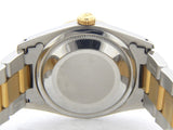 Pre Owned Mens Rolex Two-Tone Datejust with a Black Diamond Dial 16233