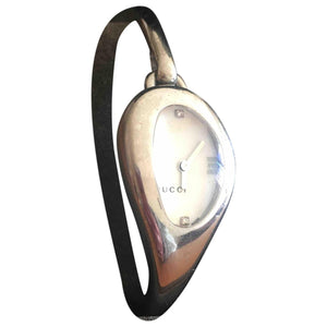 Gucci horsebit silver steel watch