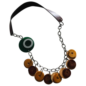 Marni multicolour wood necklaces