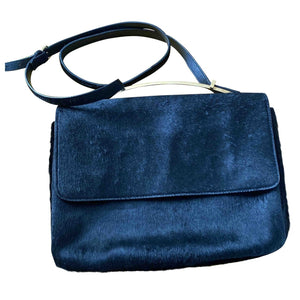 Marni black pony-style calfskin handbag