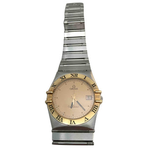 Omega constellation  gold and steel watch