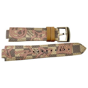 Louis Vuitton beige cloth watch