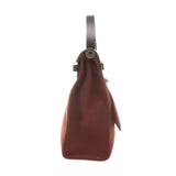 Hermes Brick Red Canvas with Brown Leather Herbag Zip 31cm (P Stamp)