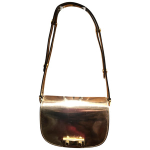 Marni metallic leather handbag