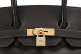 Pre-Owned Hermès Marron Fonce Courchevel Birkin 35