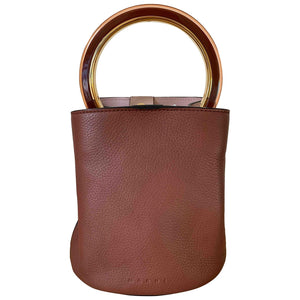 Marni pannier brown leather handbag