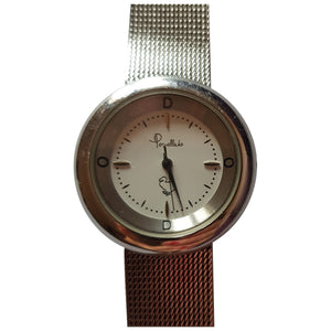 Pomellato silver steel watch