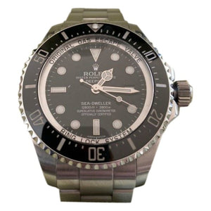 Rolex sea-dweller silver steel watch