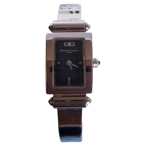 Balenciaga silver steel watch
