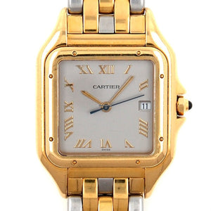 Cartier panthÃ¨re gold gold and steel watch